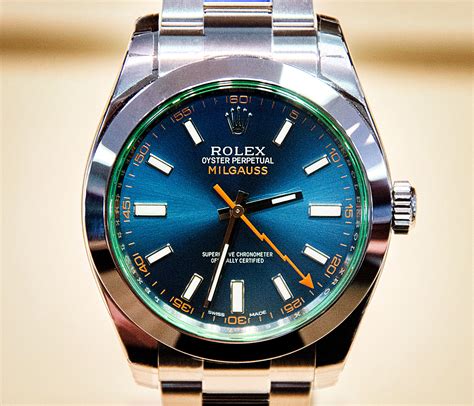 milgauss rolex blue ebay|rolex milgauss blue for sale.